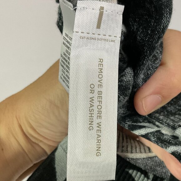 NWT LOFT black floral print button-up cardigan, XL - Picture 9 of 10